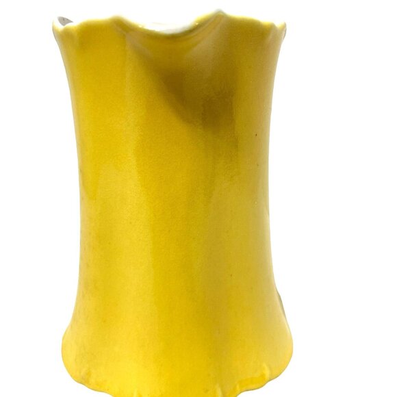 Yellow Pitcher Redwing Pottery Mustard Yellow - Picture 2 of 4